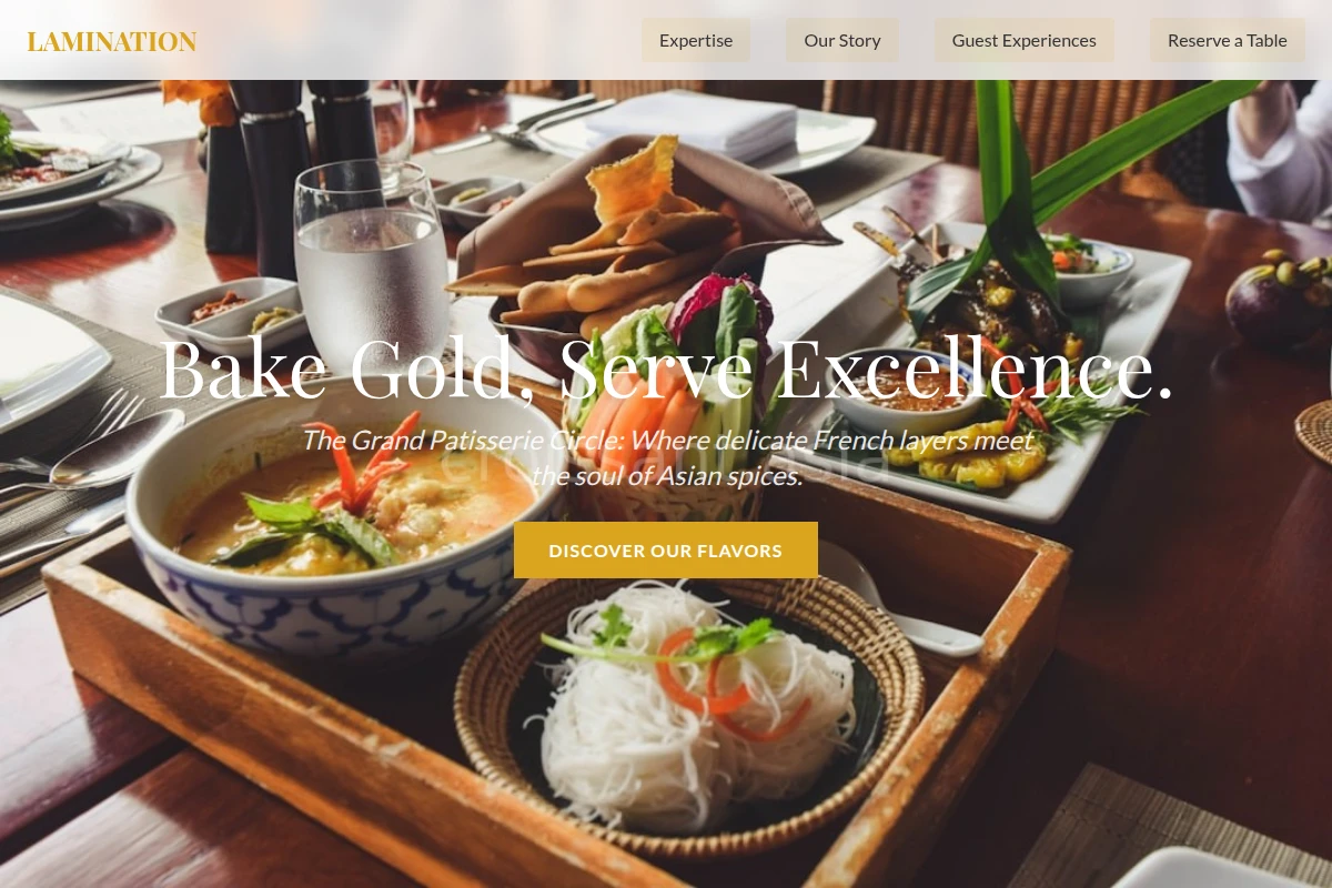 Lamination Asian Fusion Food